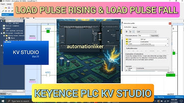 KV Studio: Load Pulse Rising and Load pulse Fall instruction Keyence PLC with Simulation