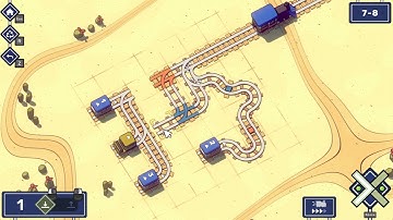 Railbound ( Level 7-8 | Hard 2D Puzzle Game ) | Tutorial and Gameplay