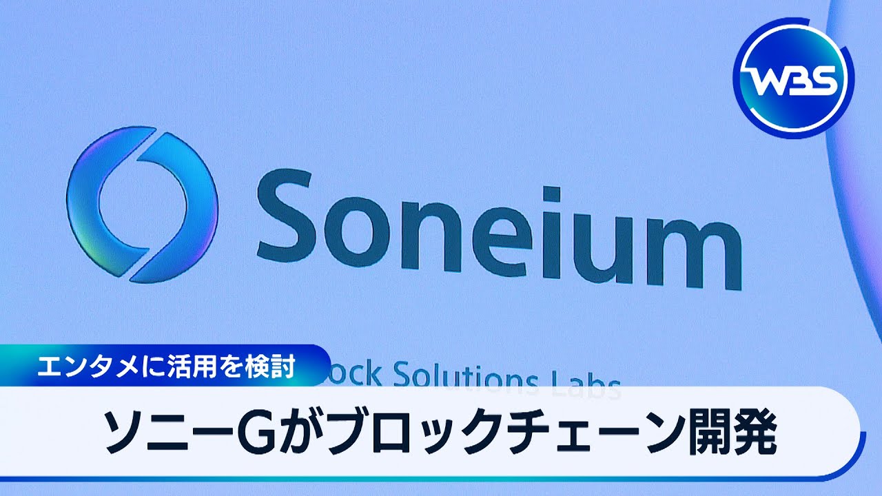 ソニーGがブロックチェーン開発　エンタメに活用を検討【WBS】