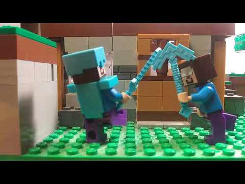 Lego Minecraft Steve vs Herobrine