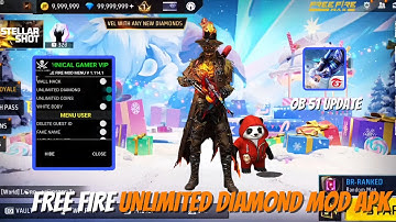 FREE FIRE NEW MOD MENU || UNLIMITED DIAMOND HACK || FF MOD MENU APK