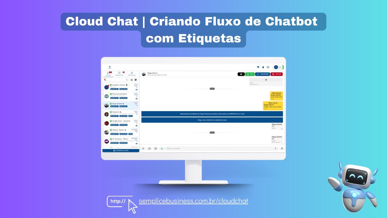 Cloud Chat | Criando Fluxo de Chatbot com Etiquetas