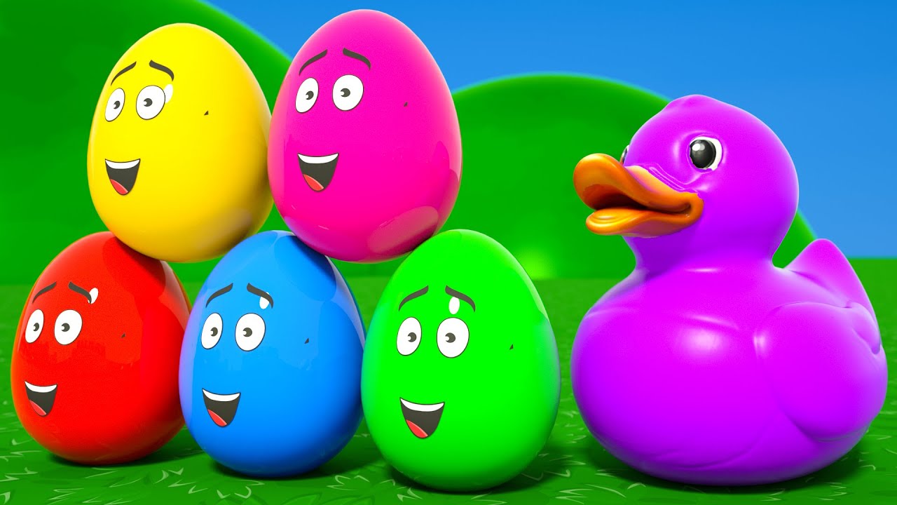 DuZoo Explores Colorful Surprise Eggs | Yes Yes Playground Song | DuZoo Nursery Rhymes & Kids Songs