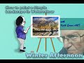 A Demonstration of how I painted a winter scene in watercolours
