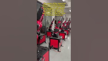 Robots replace workers#industrialrobots #automate #factory #workshop #manufacturingindustry