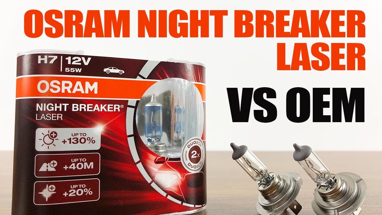 OSRAM Night Breaker Laser vs OEM / Original Headlight Bulbs