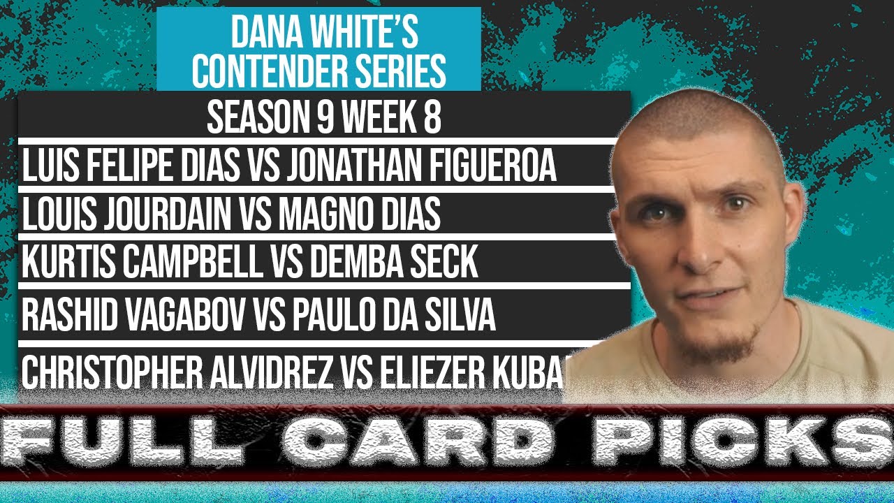 Прогнозы/выборы 8-й недели Contender Series от Даны Уайта (DWCS S9 E8)