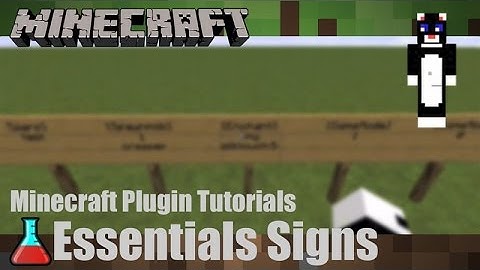 Minecaft Plugin Tutorial - Essentials - Signs