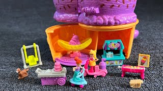 5  Minutes Satisfying with Unboxing Polly Pocket Collection | Pink Ice Cream House | ASMR no talking