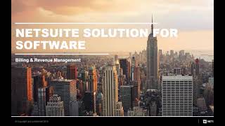 NetSuite SuiteSuccess: Software - Billing and Revenue Management