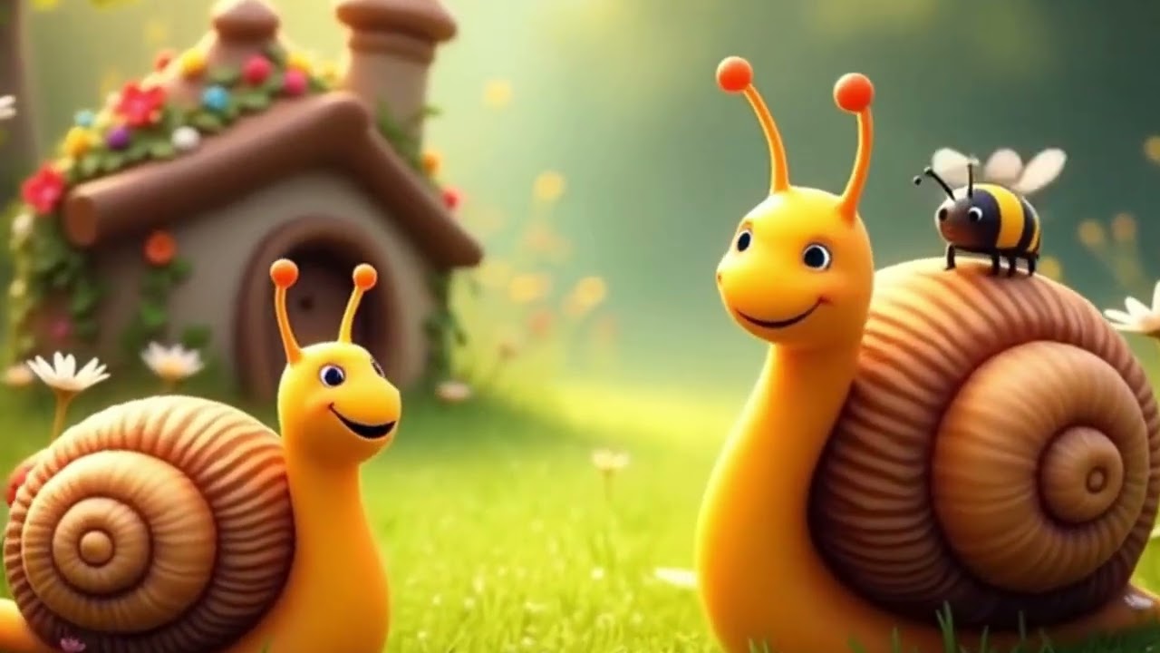 🐌 Petit Escargot Rigolo 🐌 | Comptine Enfantine Originale | Chanson pour Bébé et Maternelle 🎵