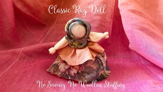 How to Make a Rag Doll For Beginners || Simple Waldorf Doll Without Sewing