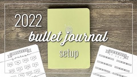 PLAN WITH ME || My 2022 Bullet Journal Setup