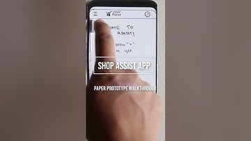 Shop Assist App - Paper prototype Walkthrough Video