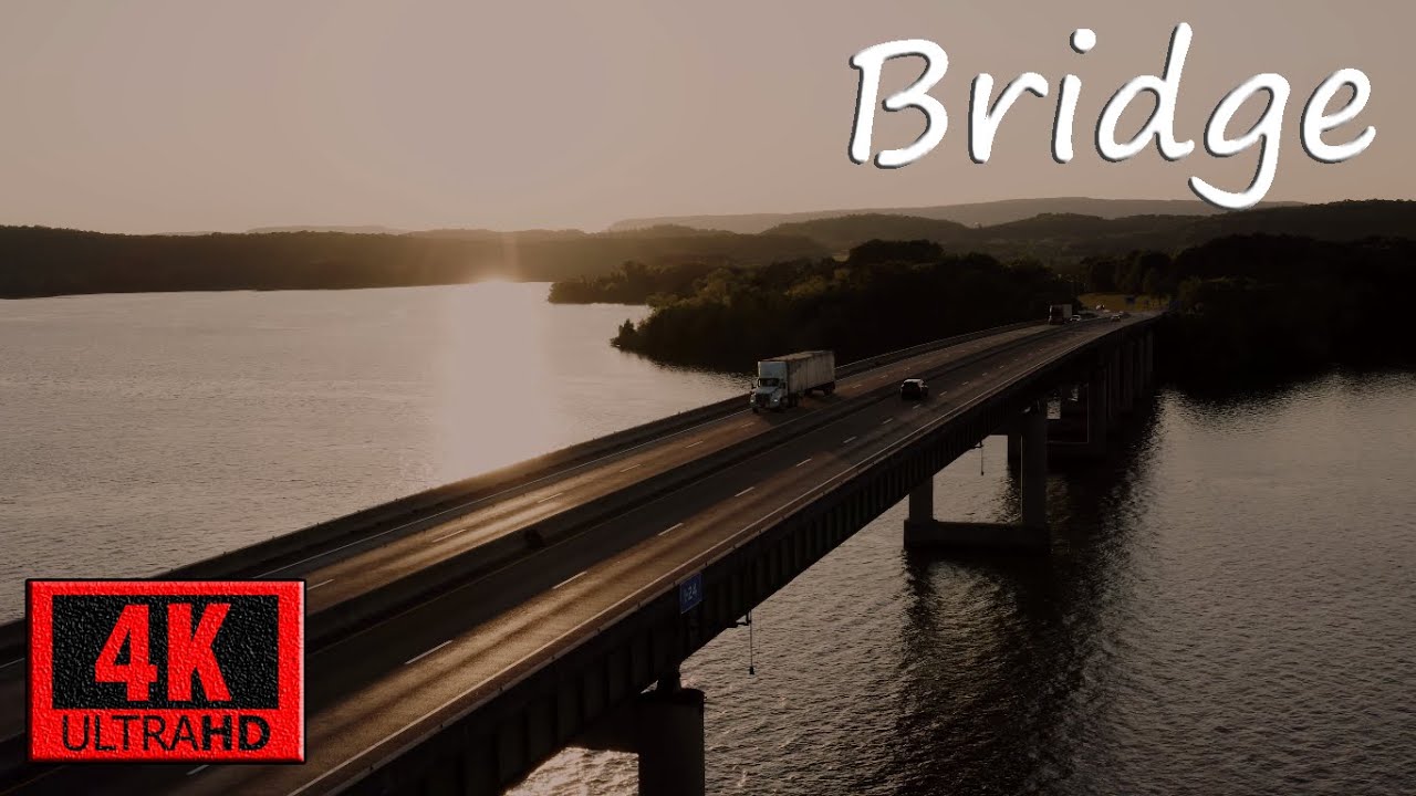 4K Drone Footage of Bridge | Beautiful 4K Videos | Part 47