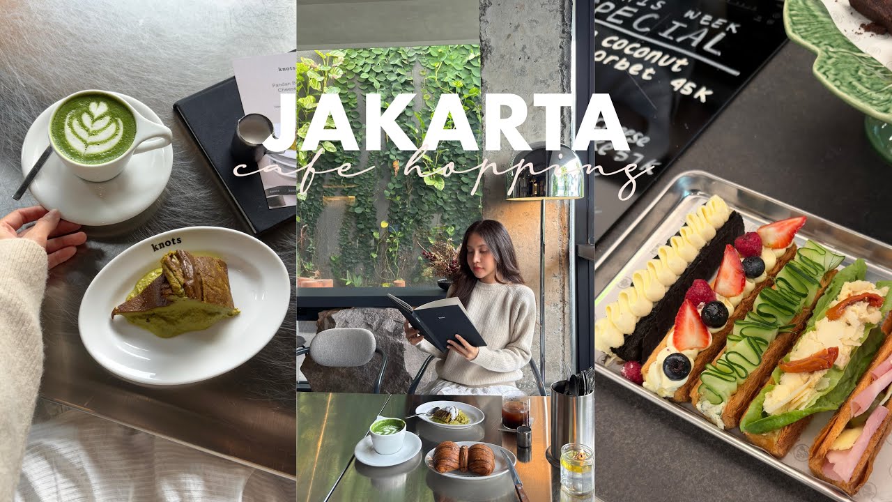 Jakarta vlog (newest cafes with cozy vibes, popular cheesecake and pastries)