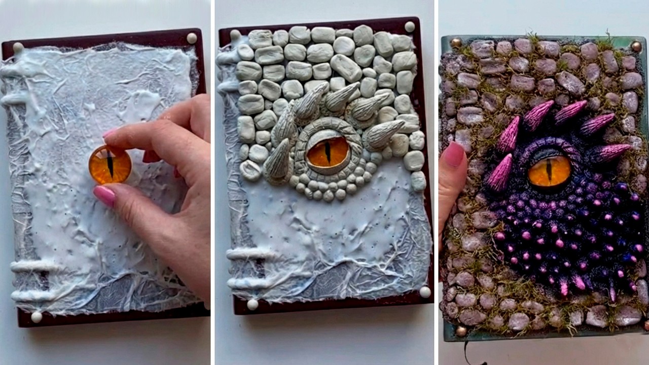 DIY ✨ I Made a LEGENDARY Dragon Eye Journal! 👁️ DIY Spellbook Tutorial