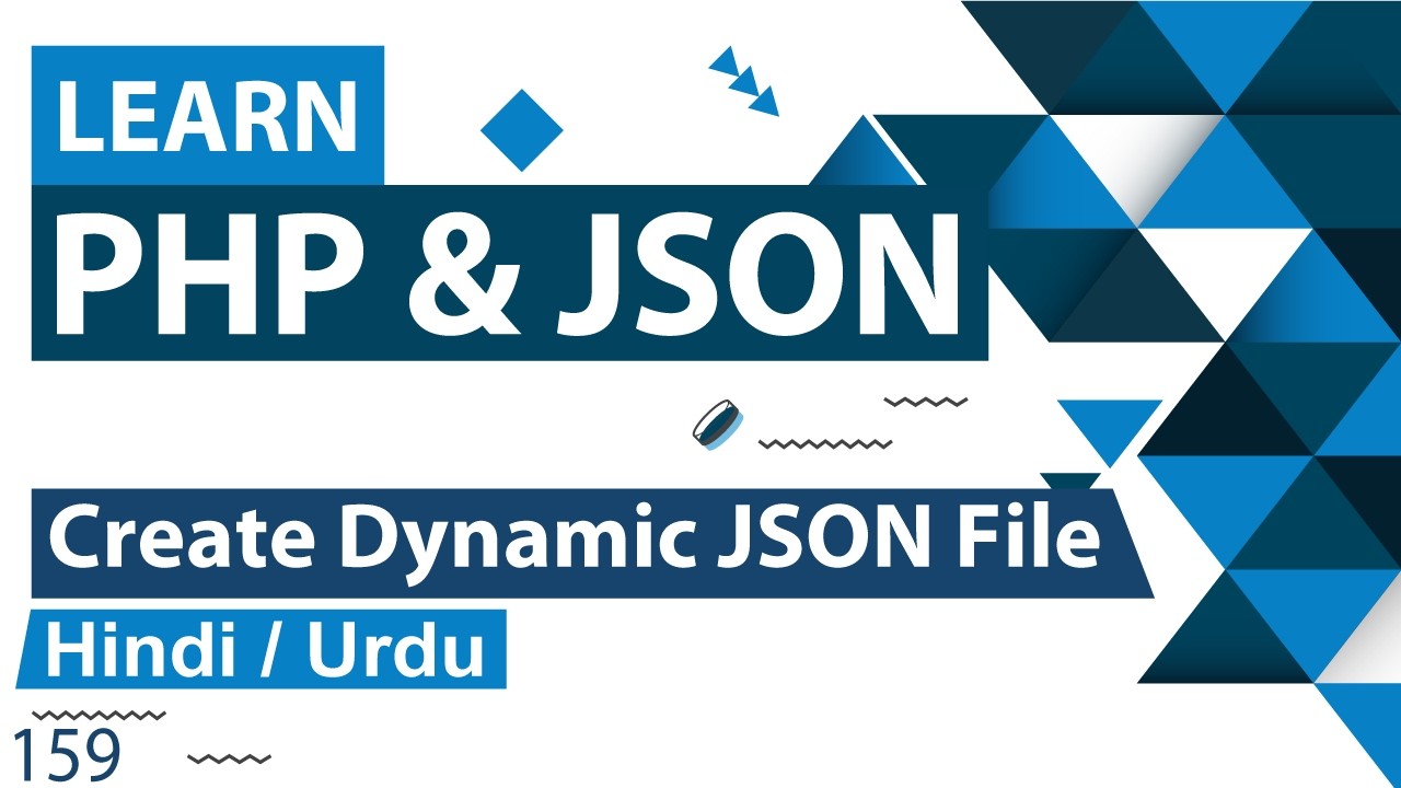 PHP Create Dynamic JSON File Tutorial in Hindi / Urdu - YouTube