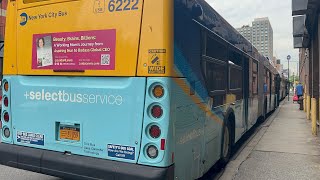 MTA: 2019 New Flyer XD60 [6222] M15 SBS Full Ride to 125th Street.