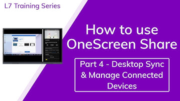 Share 4: Desktop Sync & Manage Connected Devices - L7 Touchscreen and Hubware Training