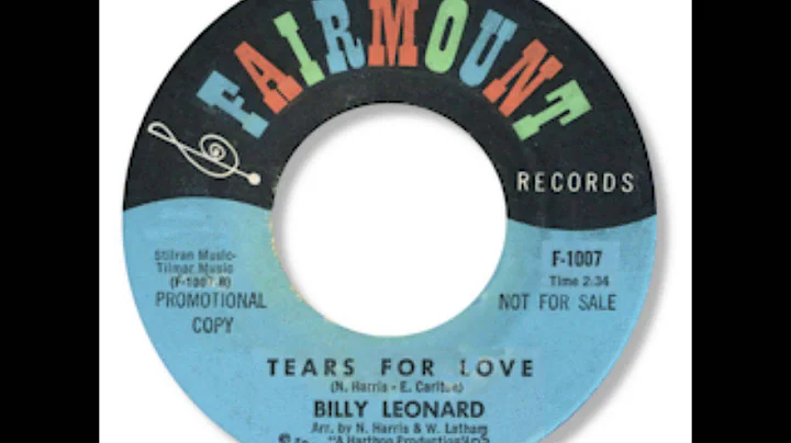 Billy Leonard - Tears For Love 1967