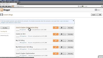 How to delete blogspot blog