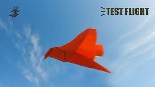 paper bird feet flies airplane flight test ever