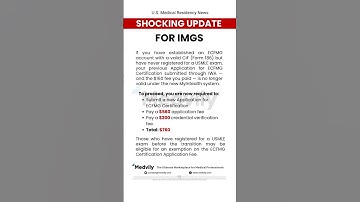 Intealth update on Application for ECFMG Certification #imgs #usmle #ecfmgcertification