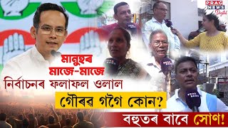 নিৰ্বাচনৰ ফলাফল ওলাল | গৌৰৱ গগৈ কোন? বহুতৰ বাবে সোণ!