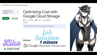 Optimizing Cost with Google Cloud Storage  || GSP649 || Qwiklabs Arcade 2025.