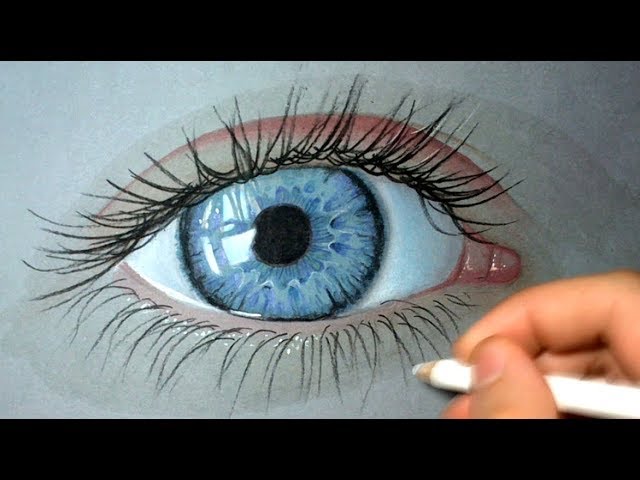 dessin oeil réaliste stylo bic 