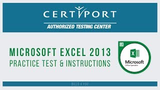 MOS Exam Microsoft Excel 2013 | MOS Excel Exam Practice Test