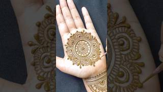 Round Shape Mehndi Design | Gol tikki mehndi design | #mehndi #henna #mehndidesign #shorts #ytshorts