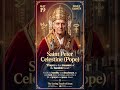 Saint of the day May 19 Saint Peter Celestine (Pope Celestine v) The Loving Touch of Jesus #saints