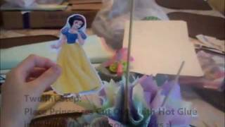 An easy and cheap Disney princess party centerpiece. Please let me know if you have any questions :)