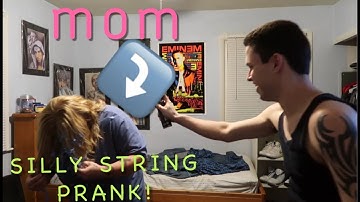 SILLY STRING PRANK! *On Mom*
