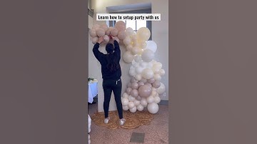 Setup party with our backdrops # #balloondecorations #balloons #diy #background #birthdayparty