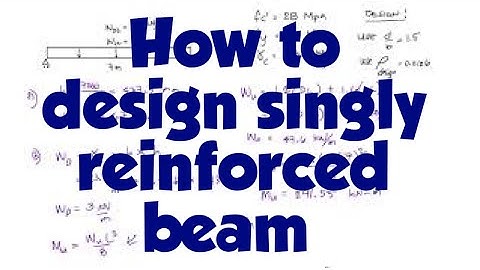 Deisgn of Singly Reinforced Beam - - TAGALOG