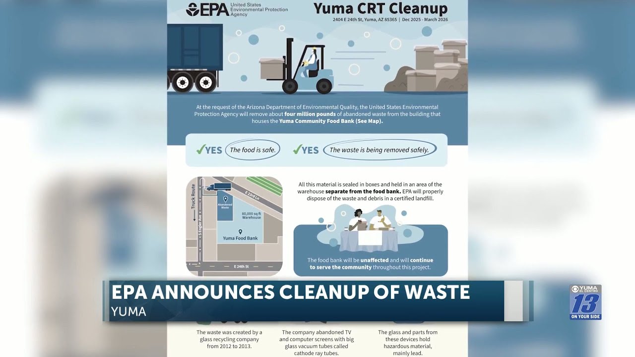 Warehouse in Yuma will be cleaned of almost four million pounds of electronic waste