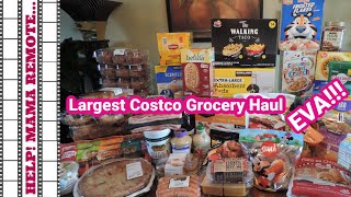 Largest Costco Grocery Haul Eva!