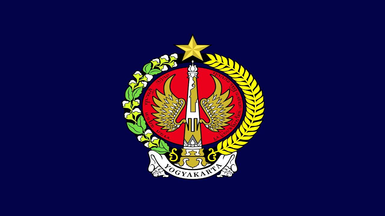 Bandera e Himno de Yogyakarta Indonesia Flag  and 