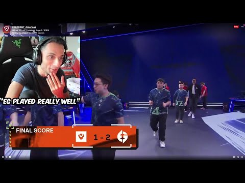 FNS Reacts To EG SHOCKING Performance To Beat Sentinels In VCT