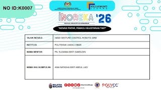 INOREKA 2026 Hand Gesture Control Robotic Arm