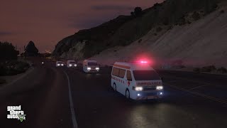 GTA 5  Konvoi Mobil Ambulans