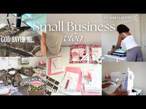 SMALL BUSINESS VLOG: Huge Wholesales Order, Pack some Orders with Me, Best way to grow your Business