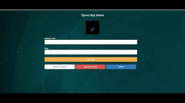 İnternet Programcılığı Final Sınavı Proje Anlatımı (Öğrenci Bilgi Sistemi)