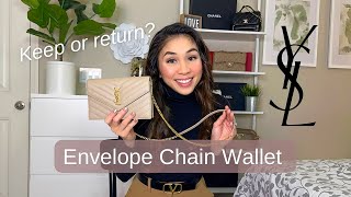 KEEP or RETURN? YSL | Saint Laurent Envelope Chain Wallet screenshot 2