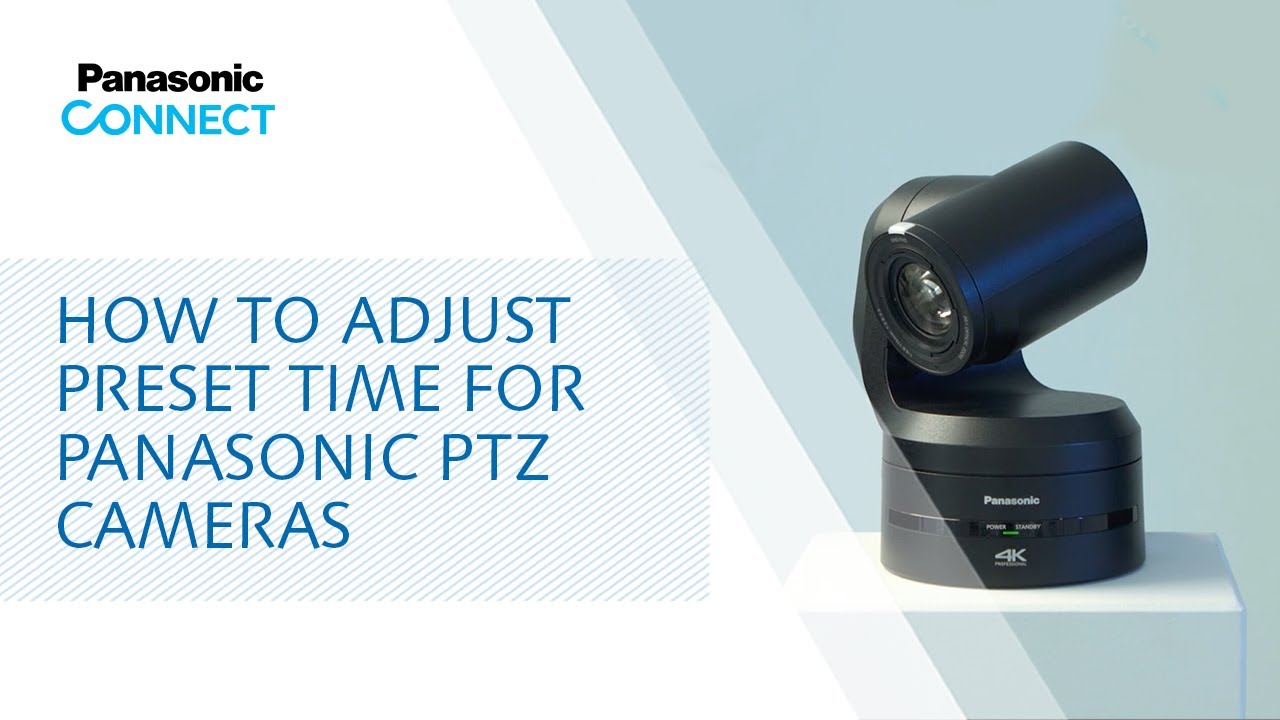 How to adjust time for Panasonic #PTZ Cameras YouTube
