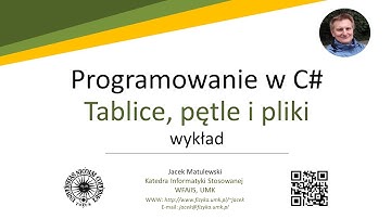 Programowanie w C# (wykład) - 07 - Tablice i pętle