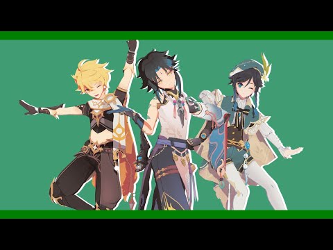 【MMD 原神 / Genshin Impact 】Chaos Medley 【Venti , Aether , Xiao 】